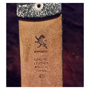Express Accessories - Express black leather studded belt sz 40 unisex Express Accessories - Express black leather studded belt sz 40 unisex